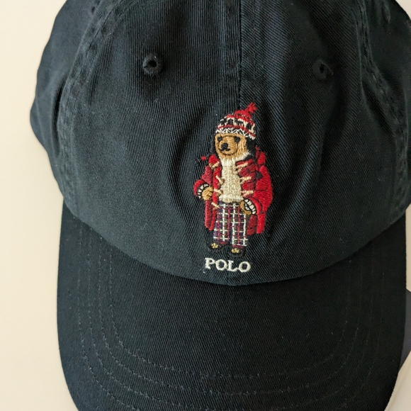 NWT Polo by Ralph Lauren Black Bear Embroidered Cap main image 6